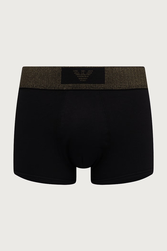 Emporio Armani Underwear Bokserki męskie bawełniane z elastanem 2-pack EM000253.AF25054 czarny AW26