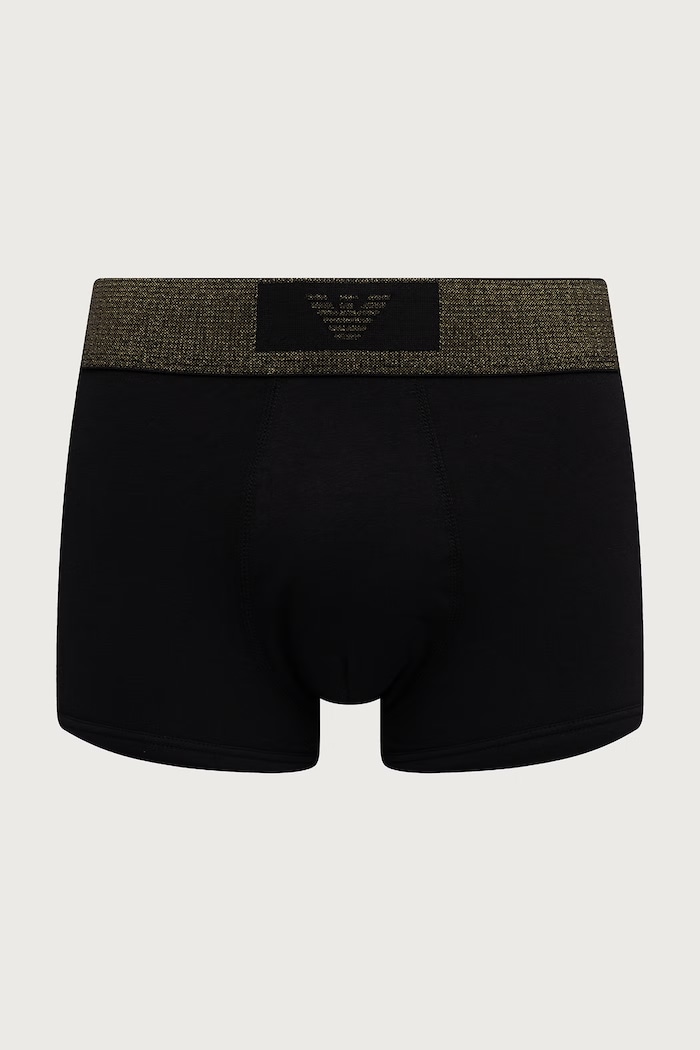 Emporio Armani Underwear Bokserki męskie bawełniane z elastanem 2-pack EM000253.AF25054 czarny AW26