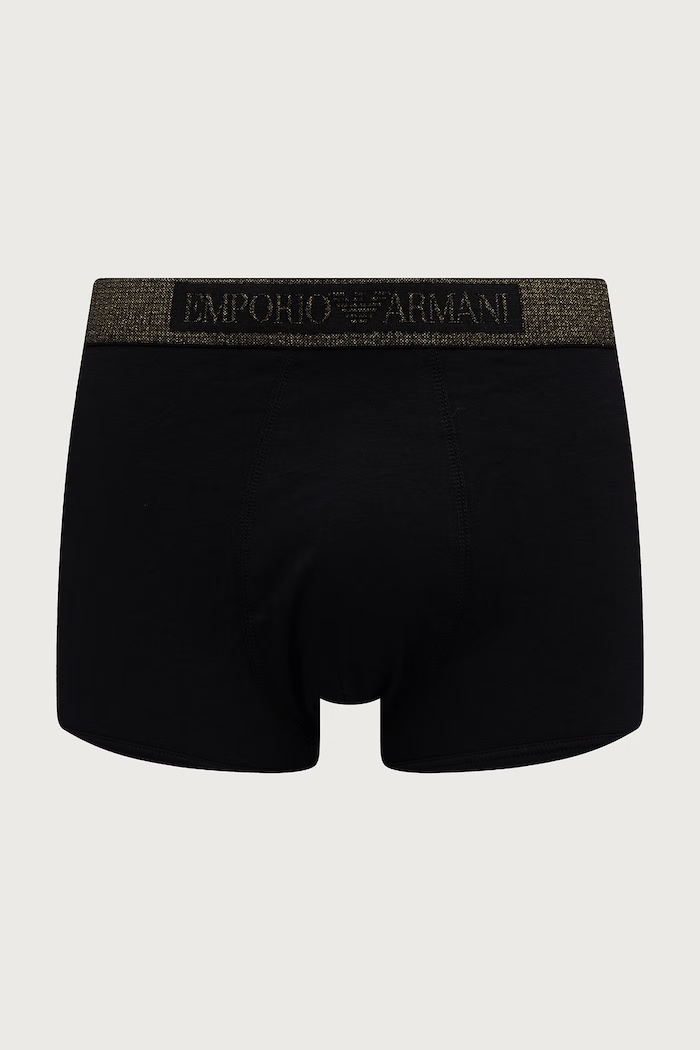 Odzież Emporio Armani Underwear Bokserki męskie bawełniane z elastanem 2-pack EM000253.AF25054 czarny