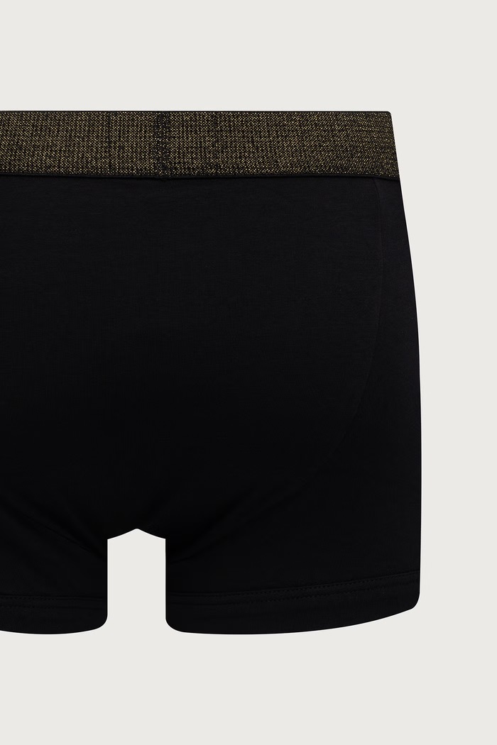 Bokserki męskie bawełniane z elastanem 2-pack Emporio Armani Underwear czarny EM000253.AF25054