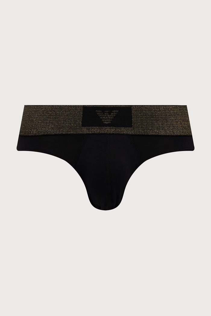 Emporio Armani Underwear Slipy męskie bawełniane z elastanem 2-pack EM000251.AF25054 czarny AW26