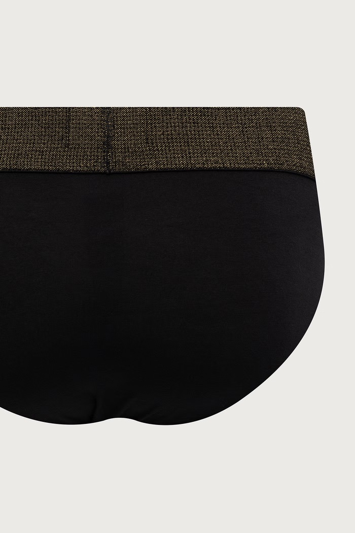 Slipy męskie bawełniane z elastanem 2-pack Emporio Armani Underwear EM000251.AF25054 czarny