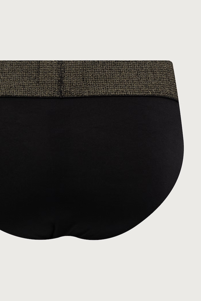 Slipy męskie bawełniane z elastanem 2-pack Emporio Armani Underwear EM000251.AF25054 czarny