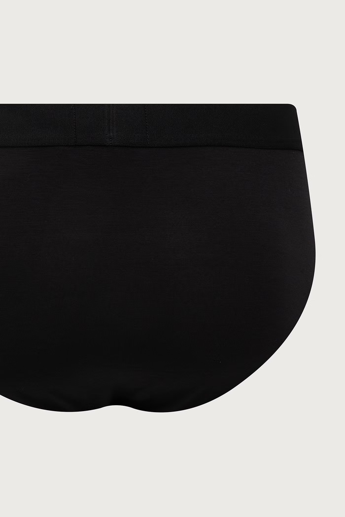 Slipy męskie bawełniane z elastanem 2-pack Emporio Armani Underwear czarny EM000251.AF25038