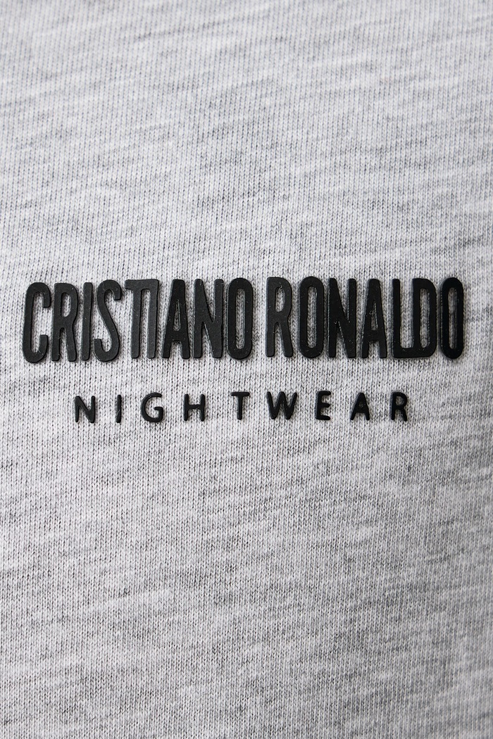 Πυτζάμες δύο τεμαχίων ανδρικές με βαμβάκι CR7 Cristiano Ronaldo γκρί 8730.42.2604