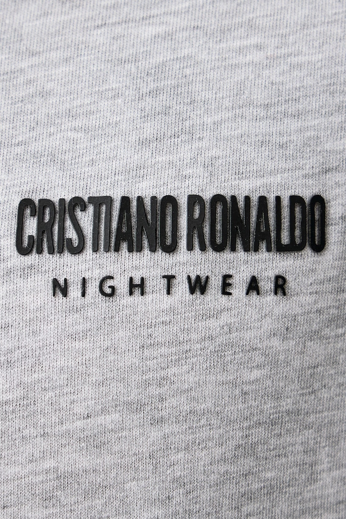 Πυτζάμες δύο τεμαχίων ανδρικές με βαμβάκι CR7 Cristiano Ronaldo γκρί 8730.42.2604