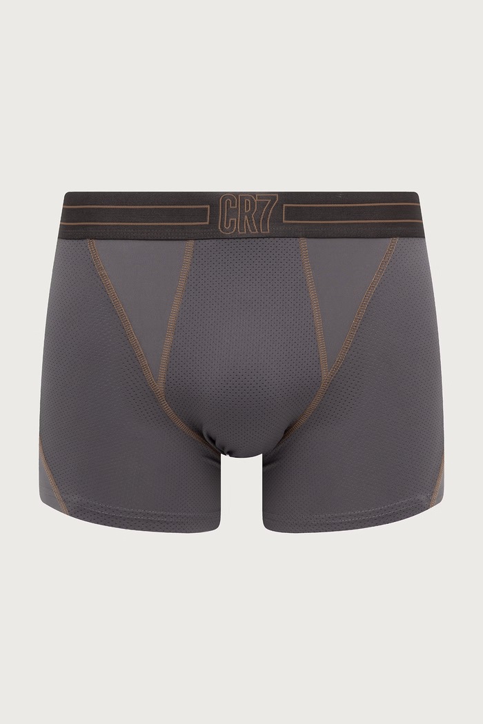 CR7 Cristiano Ronaldo Bokserki dopasowane męskie 3-pack 8515.49.304 brązowy AW26