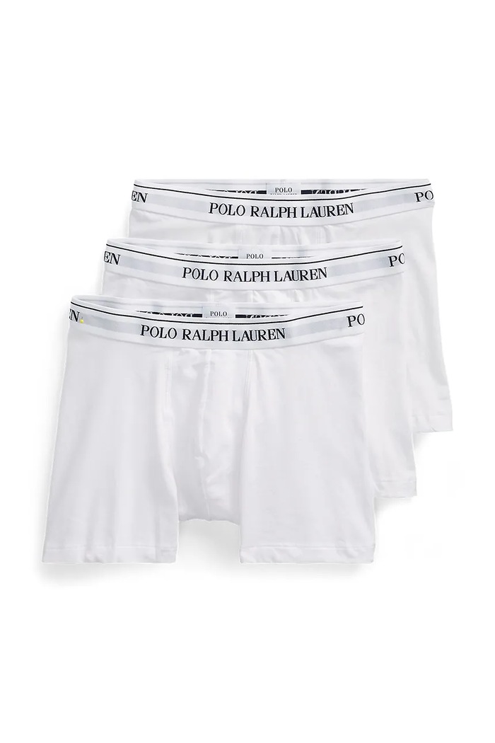 Polo Ralph Lauren Bokserki męskie bawełniane z elastanem 3-pack biały 714835887