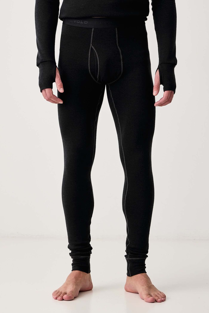 Devold Legginsy termoaktywne męskie z wełny merino Expedition Merino czarny PDGO.155.124.A