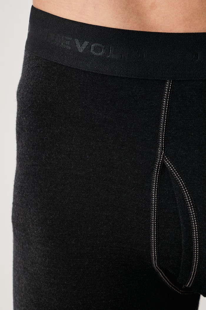 Legginsy termoaktywne męskie z wełny merino Expedition Merino Devold PDGO.155.124.A czarny