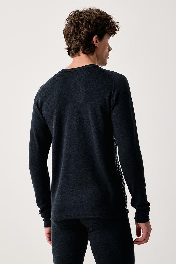 Odzież Devold Longsleeve termoaktywny męski wełniany Signature Merino PDGO.350.224.A granatowy