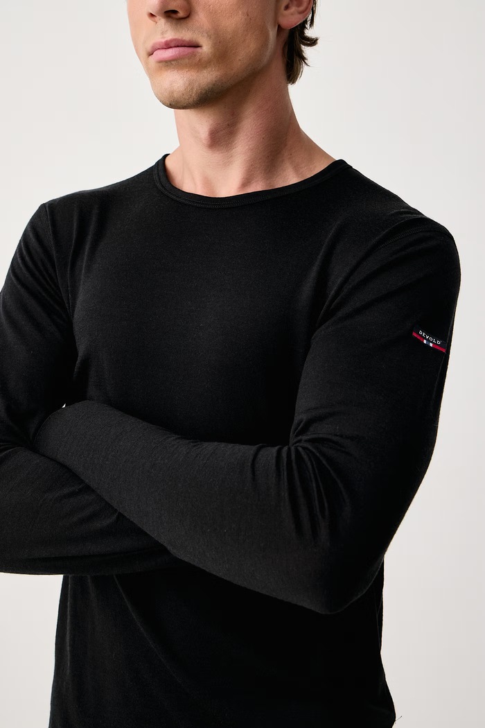 Odzież Devold Bokserki funkcyjne męskie wełniane Breeze Plus Merino PDGO.183.145.C czarny