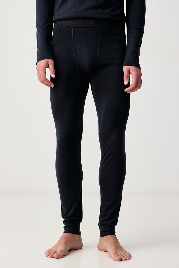 Devold Legginsy funkcyjne męskie wełniane Breeze Plus Merino granatowy PDGO.183.124.C