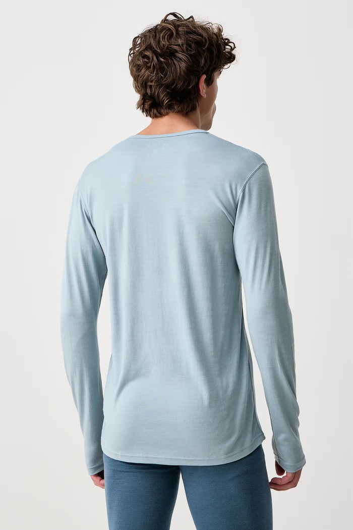 Devold Longsleeve funkcyjny męski wełniany Breeze Plus Merino PDGO.183.221.C niebieski AW26