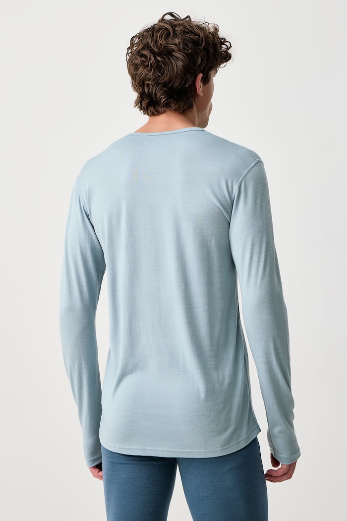 Devold Longsleeve funkcyjny męski wełniany Breeze Plus Merino PDGO.183.221.C niebieski AW26