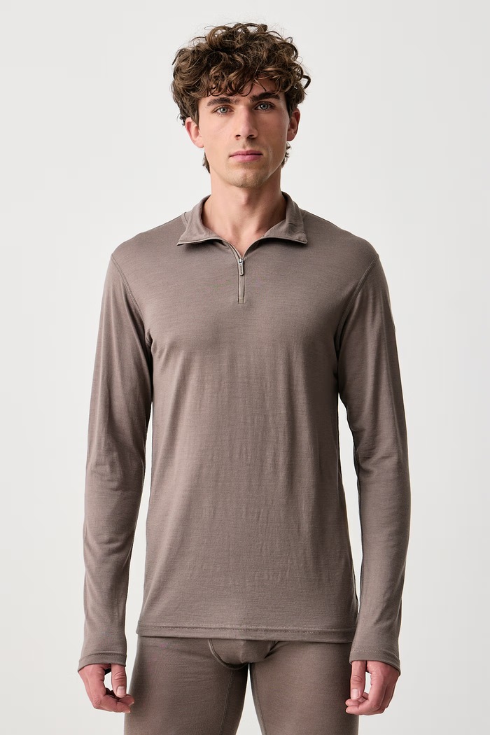 Devold Longsleeve funkcyjny męski wełniany Breeze Merino brązowy PDGO.180.245.A