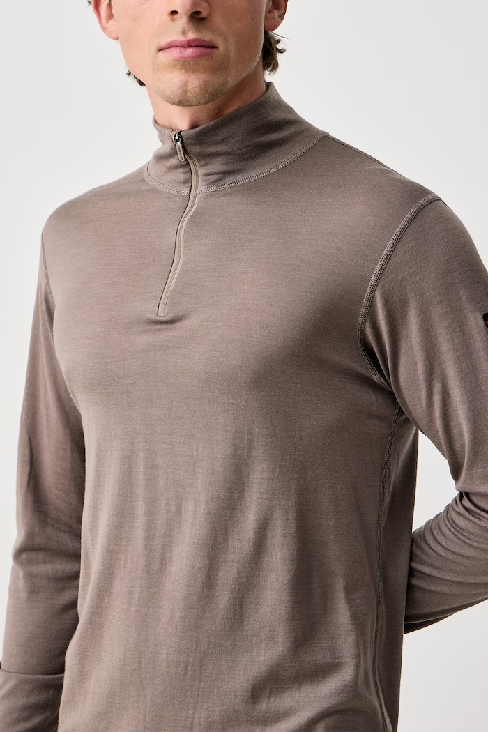 Odzież Devold Longsleeve funkcyjny męski wełniany Breeze Merino PDGO.180.245.A brązowy