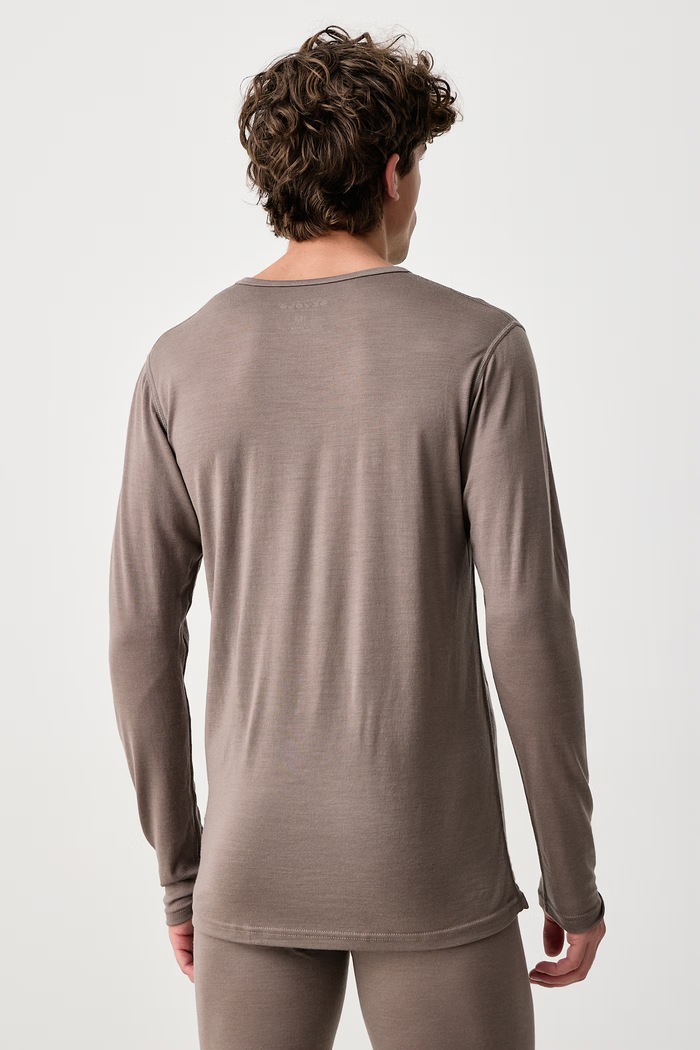 Devold Longsleeve funkcyjny męski wełniany Breeze Merino PDGO.180.221.A brązowy AW26