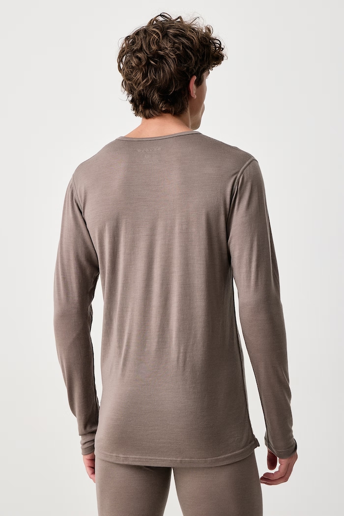 Devold Longsleeve funkcyjny męski wełniany Breeze Merino PDGO.180.221.A brązowy AW26