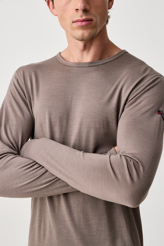 Odzież Devold Longsleeve funkcyjny męski wełniany Breeze Merino PDGO.180.221.A brązowy
