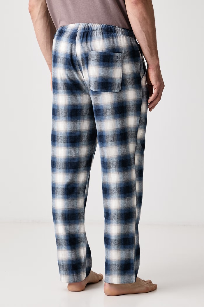 Lindbergh Spodnie piżamowe męskie bawełniane 30.997556 niebieski AW26