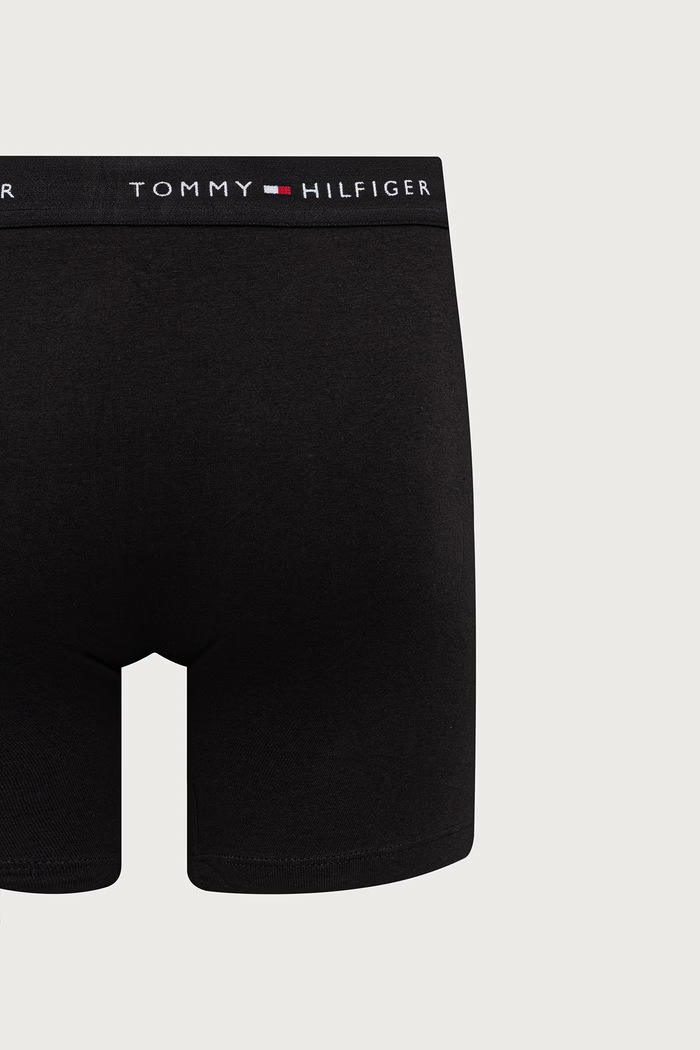 Odzież Tommy Hilfiger Bokserki dopasowane męskie bawełniane z elastanem 3-pack UM0UM03921 czarny