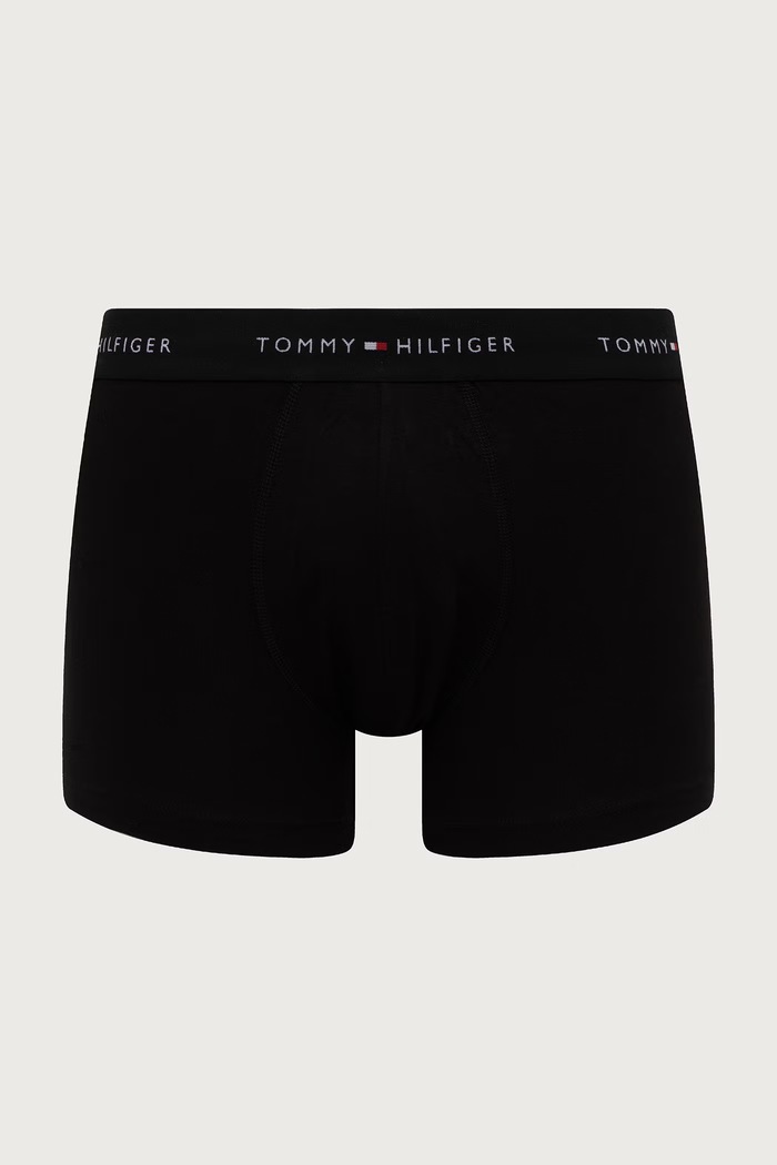 Tommy Hilfiger Bokserki dopasowane męskie bawełniane z elastanem 3-pack UM0UM03920 czarny AW26