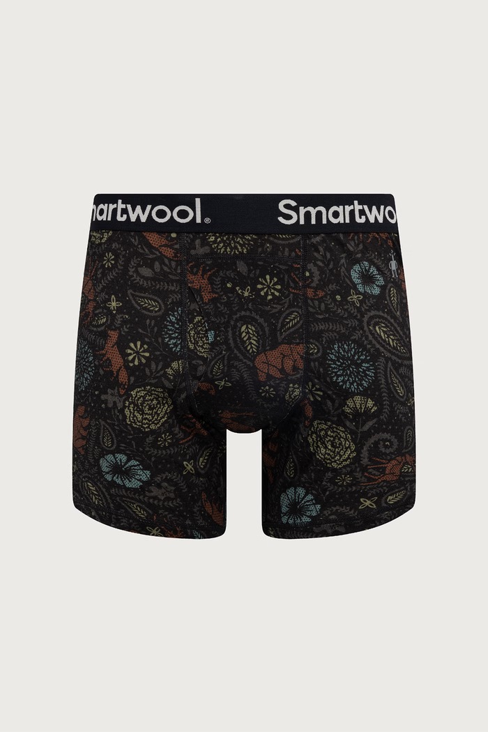 Smartwool Bokserki funkcyjne damskie z wełną merino brązowy SW017005Q851