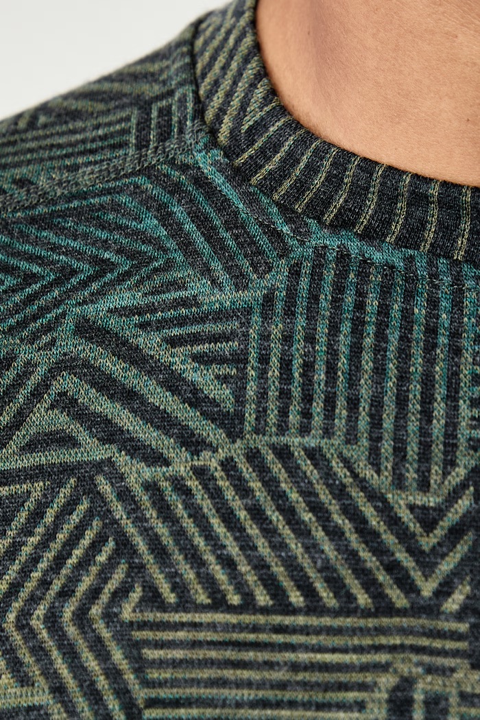 Longsleeve funkcyjny męski z wełny merino Smartwool SW016350R421 zielony