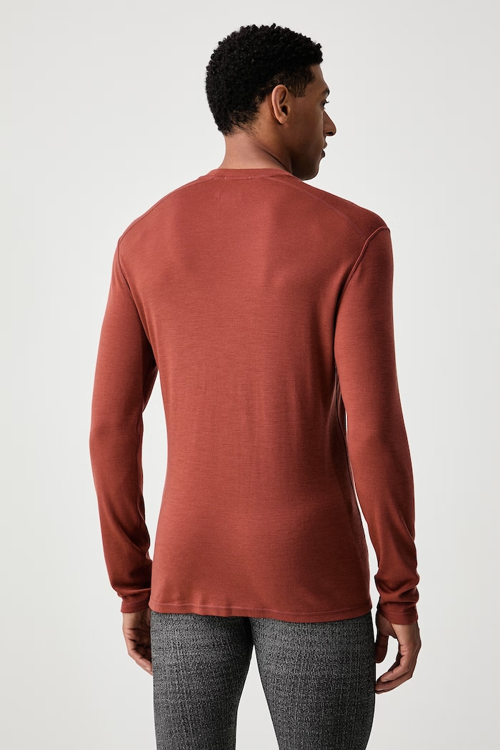 Smartwool Longsleeve funkcyjny damski z wełny merino SW016350Q581 brązowy AW26