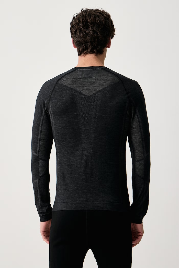 Smartwool Longsleeve termoaktywny męski z wełną merino SW0028680011 czarny AW26