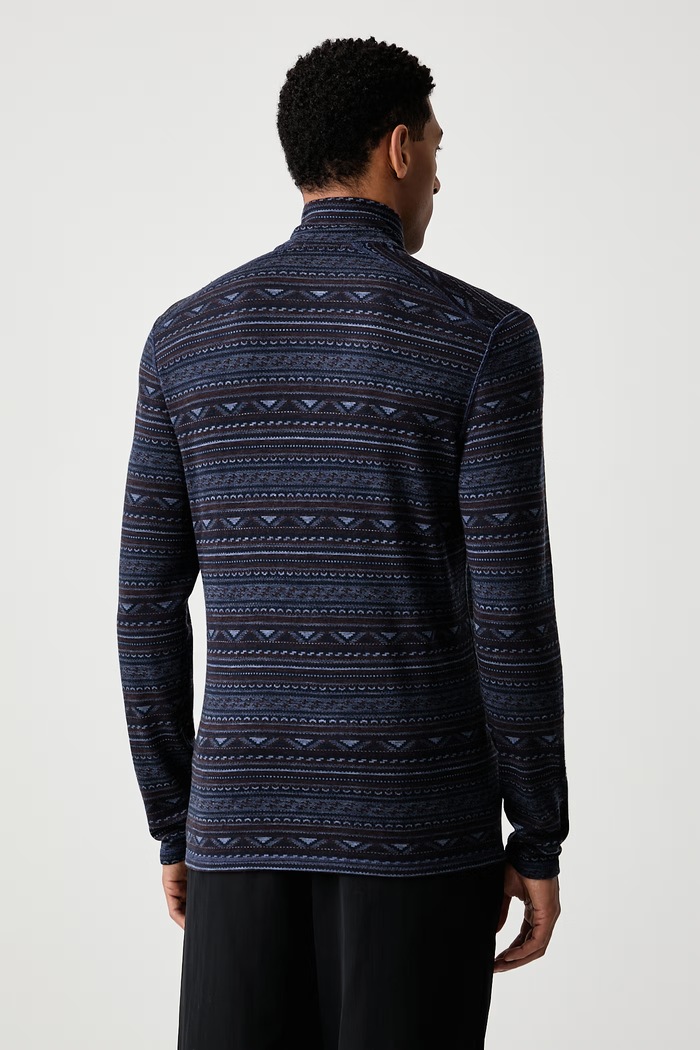 Smartwool Longsleeve funkcyjny męski z wełny merino SW002822R161 granatowy AW26