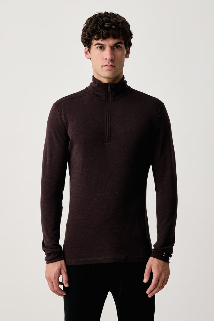 Smartwool Longsleeve termoaktywny męski z wełny merino brązowy SW002822P851