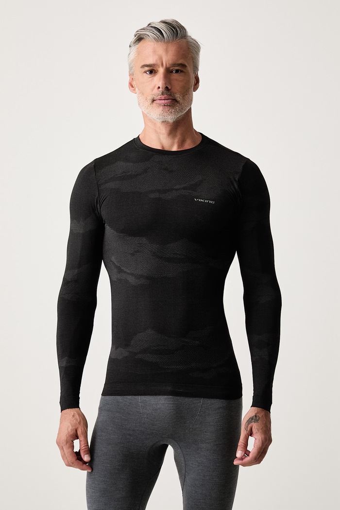 Viking Longsleeve funkcyjny męski z wełną Gasher czarny 500.27.2614