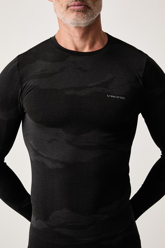 Longsleeve funkcyjny męski z wełną Gasher Viking 500.27.2614 czarny