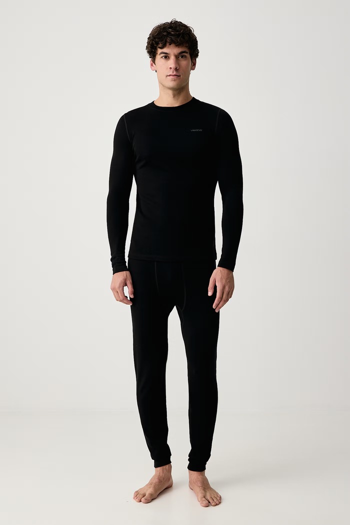 Viking Комплект термобелья для мужчин с мериносовой шерстью Meriboo Set Merino чёрный 500.28.1307