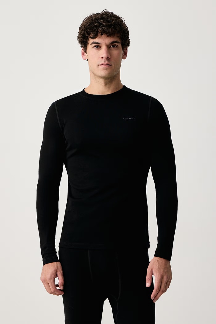 Viking Комплект термобелья для мужчин с мериносовой шерстью Meriboo Set Merino 500.28.1307 чёрный AW26
