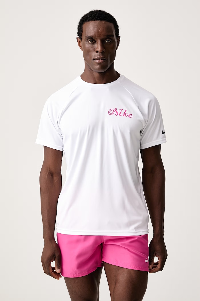 Nike T-shirt kąpielowy męski NESSG561 biały AW26