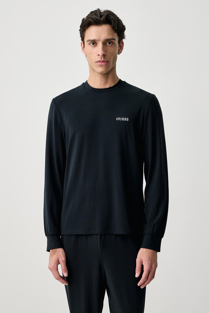 Guess Dvoudílné pyžamo pánské s lyocellem ENEA U6BX04.K5381 námořnická modř AW26