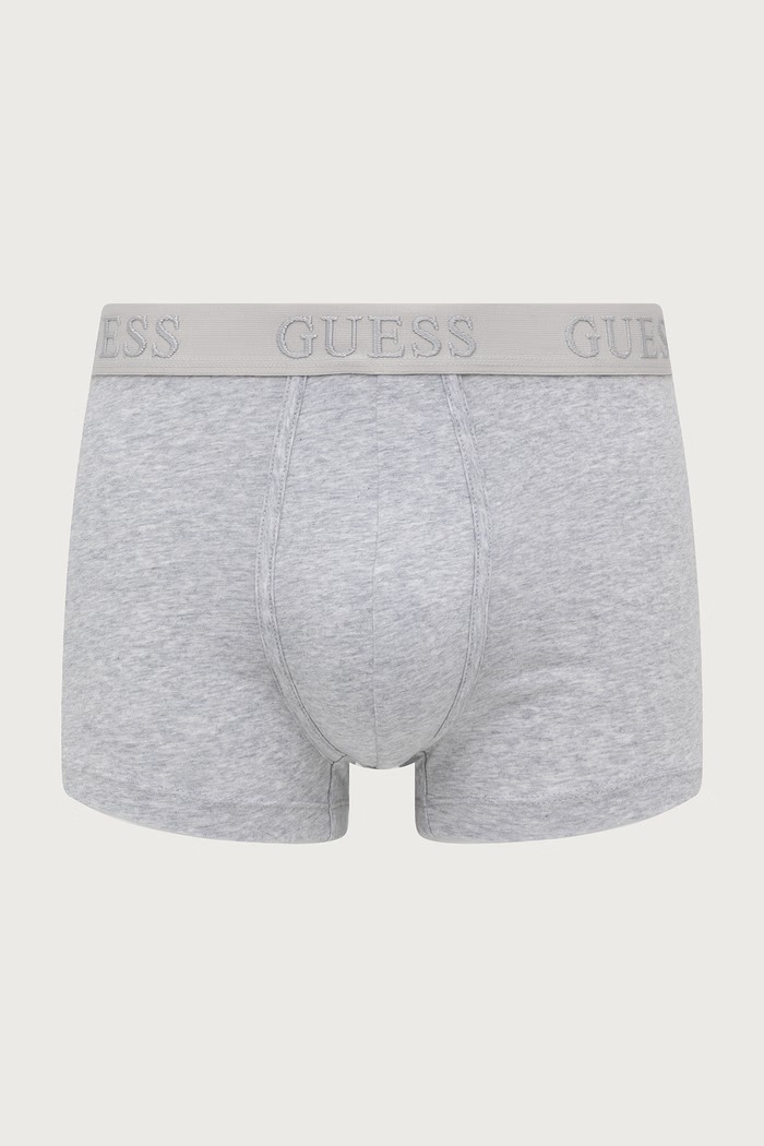 Прилепнали боксерки мъжки от памук с еластан 5 броя Guess U6BG20.K6962 черен