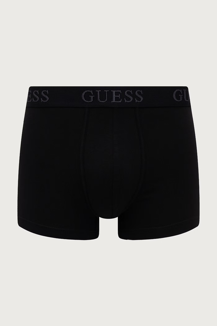 Прилепнали боксерки мъжки от памук с еластан 5 броя Guess черен U6BG20.K6962