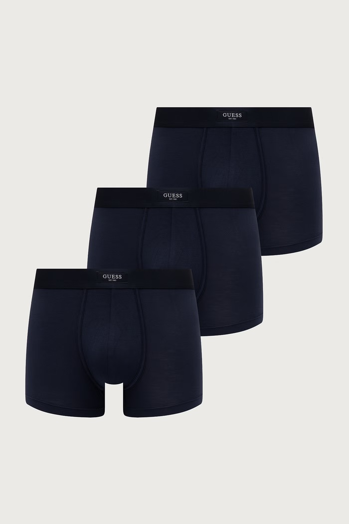 Guess Priliehavé boxerky pánske JAVIER 3-pak tmavomodrá U6BG14.K5394