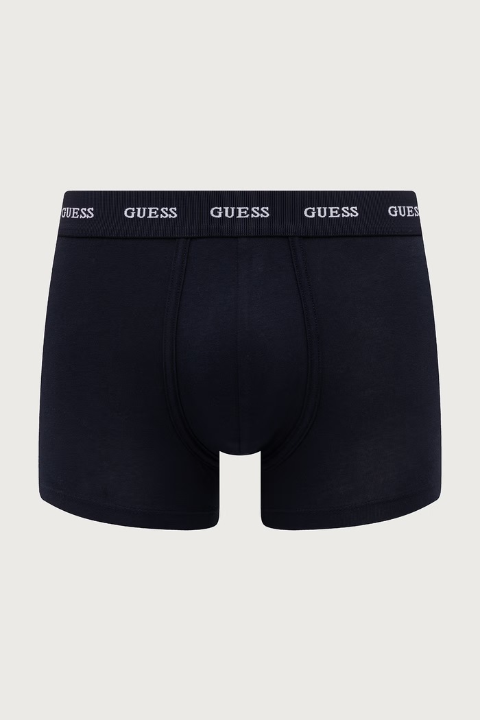 Guess Priliehavé boxerky pánske bavlnené s elastanom JOE 3-pak U6BG13.K5393 čierna AW26