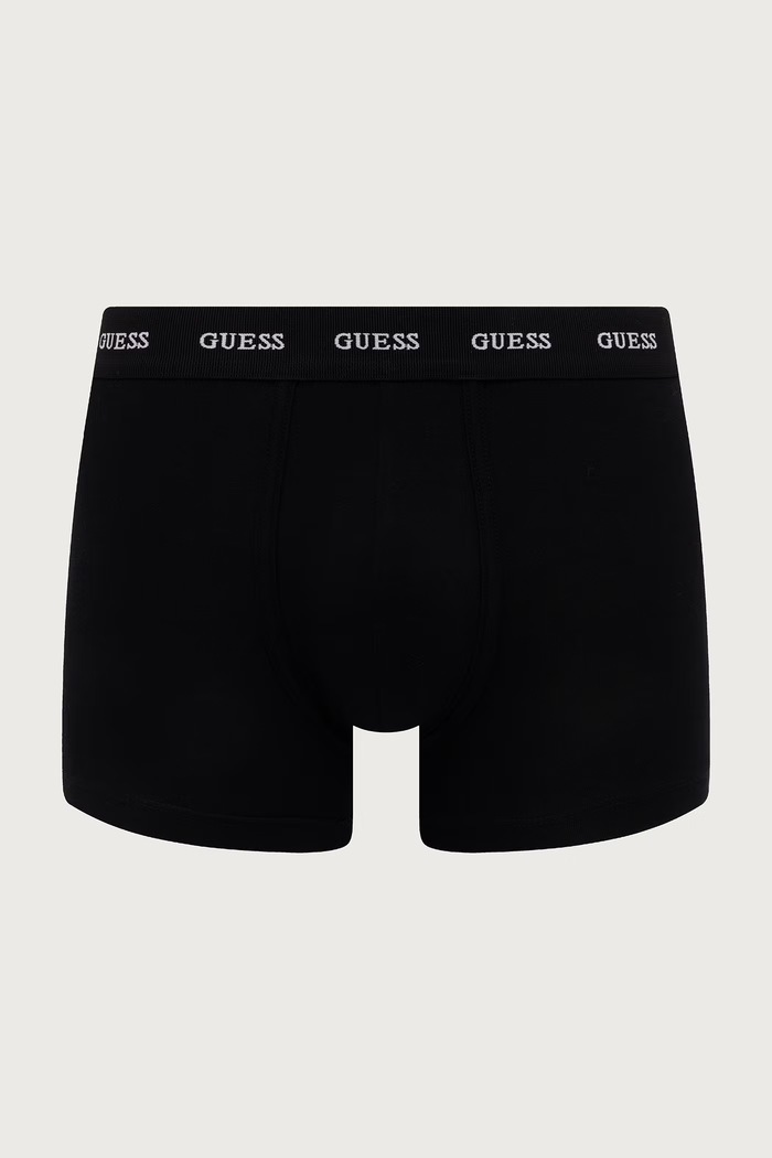 Oblečenie Guess Priliehavé boxerky pánske bavlnené s elastanom JOE 3-pak U6BG13.K5393 čierna