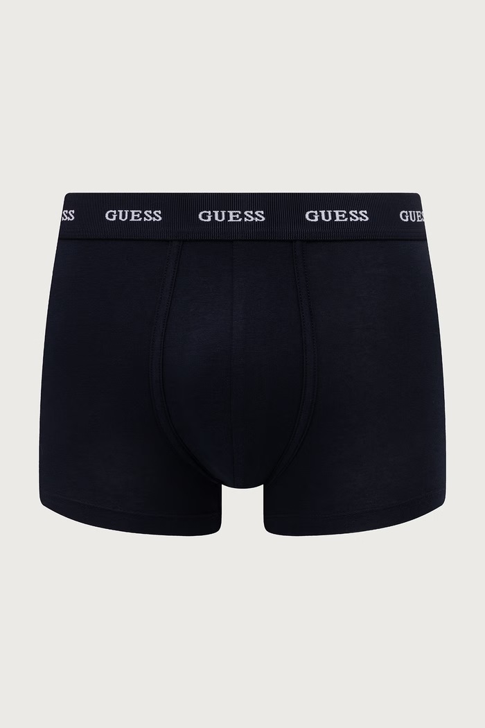 Guess Priliehavé boxerky pánske bavlnené s elastanom JOE 3-pak U6BG12.K5392 čierna AW26