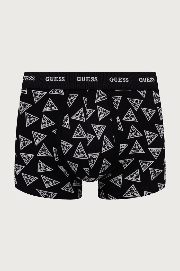 Bokserki dopasowane męskie bawełniane z elastanem JOE 3-pack Guess U6BG11.K5391 czerwony