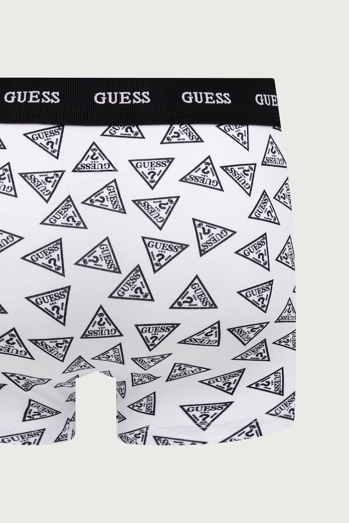 Bokserki dopasowane męskie bawełniane z elastanem JOE 3-pack Guess czerwony U6BG11.K5391