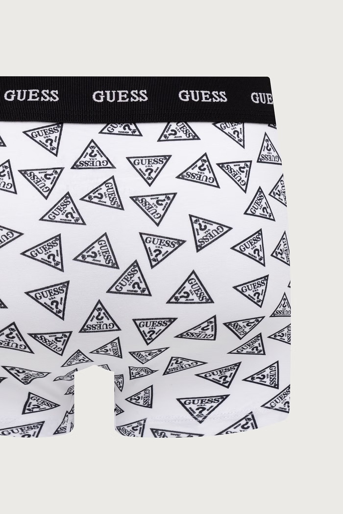 Bokserki dopasowane męskie bawełniane z elastanem JOE 3-pack Guess czerwony U6BG11.K5391