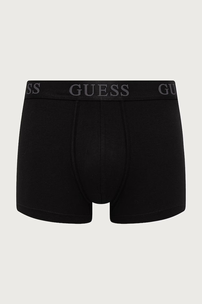 Guess Boxerky pánské bavlněné s elastanem JOE 3-pack U6BG08.K5375 černá AW26