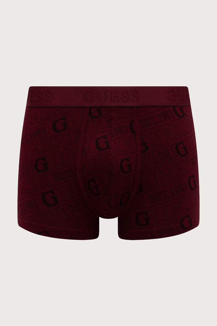 Guess Bokserki dopasowane męskie bawełniane z elastanem JOE 3-pack U6BG06.K5372 czarny AW26